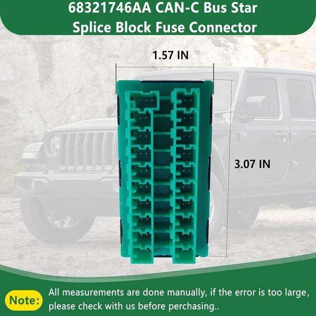 Alt view image 5 of 7 - 68321746AA CAN-C Bus Star Splice Block Fuse Connector for Jeep Gladiator Wrangler JL JT, Chrysler Pacifica Voyager, Dodge Ram 1500 2500 3500 Replaces Mopar 2-2272352-5