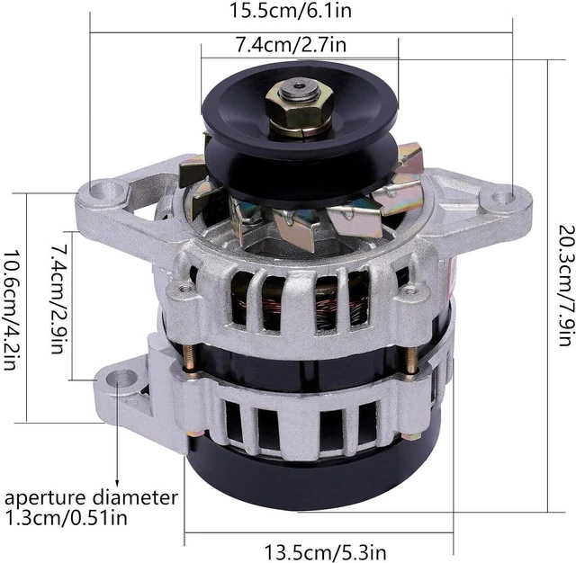 Alt view image 3 of 7 - 12V/24V Permanent Magnet Generator 2000W Low Speed Alternator Pure Copper Brushless (Color : 24V, Size : 2KW)