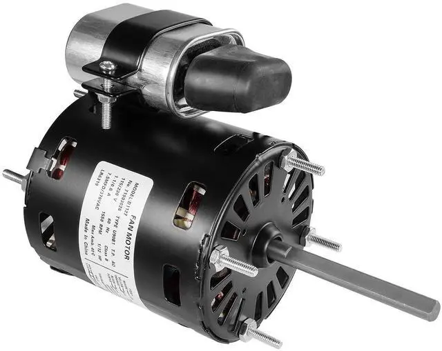 Main image of D1127 HVAC Motor, 1/12 HP 1550 RPM, 115/230V AC, Reversible Rotation, Thermal Protection, Drip-Proof Design for Ventilation Systems