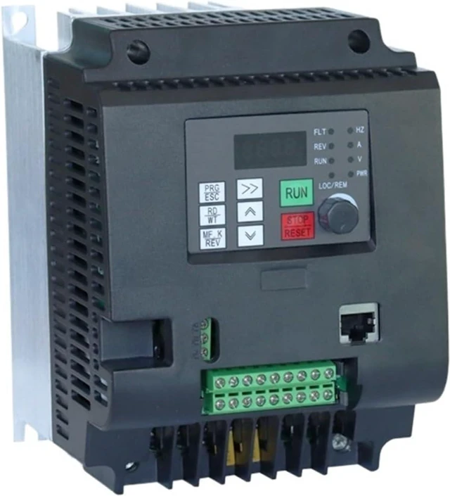 Alt view image 3 of 4 - VFD 1.5KW/2.2KW/4KW/5.5KW/7.5KW/11KW Single Phase 220V in to 3 220V/380V Out Frequency Converter Drive(7.5kw-10HP,Three-Phase 380V)