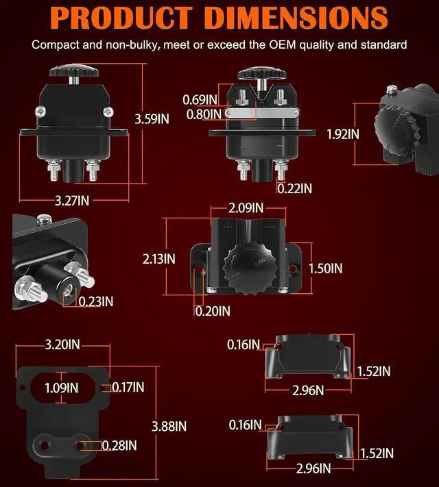 Alt view image 2 of 7 - for Marine 12-48V DC Power Connector Kit - 027-0004-KIT Outboard Trolling Motor Plug Quick Connect for Battery Connections to Trolling Motors, Navigational Electronics or Any DC Accessory