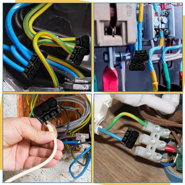Alt view image 6 of 6 - Copkim 3 Pcs Insulated 3 Port Wire Cable Connector 250 MCM-6 Awg Wire Multi Tap 3/8" Hex Screw Dual Sided Entry Interconnect Terminals Pre Filled with Oxide Inhibitor for Copper Aluminum Electrical