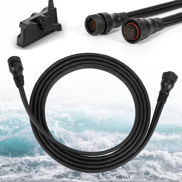 Main image of 10 Feet (3 m) Transducer Extension Cable 21-Pin, Compatible with Garmin Panoptix LiveScope System, GLS 10 and LVS32 LVS34 LVS62XR Transducer, Extend the Wire Length, 010-12855-00