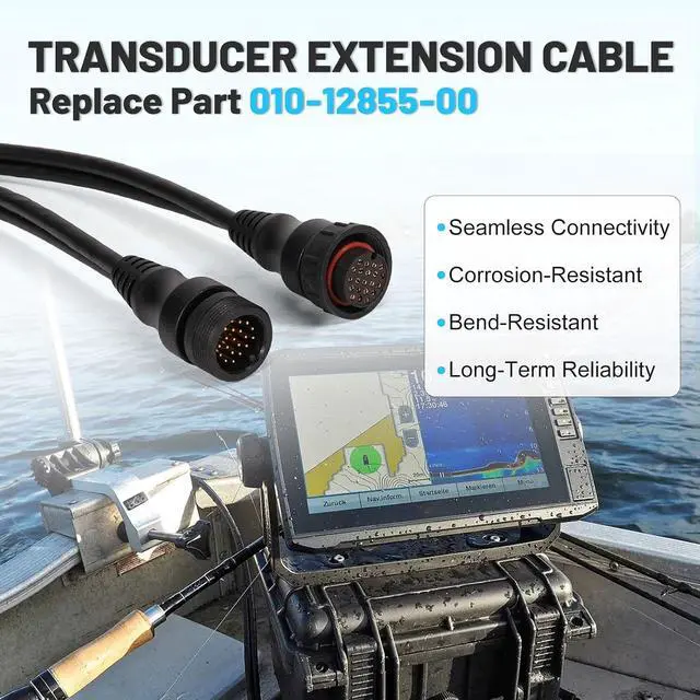Alt view image 3 of 6 - 10 Feet (3 m) Transducer Extension Cable 21-Pin, Compatible with Garmin Panoptix LiveScope System, GLS 10 and LVS32 LVS34 LVS62XR Transducer, Extend the Wire Length, 010-12855-00
