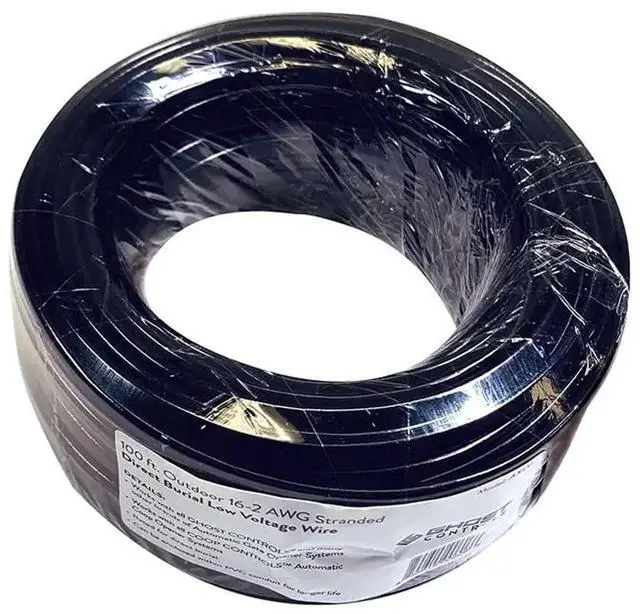 Alt view image 2 of 3 - Ghost Controls AXLV 100' 16 AWG Wire, 2-Conductor (Color Coded), Stranded, Direct Burial, Low Voltage Wire for Gate Openers or Solar Power