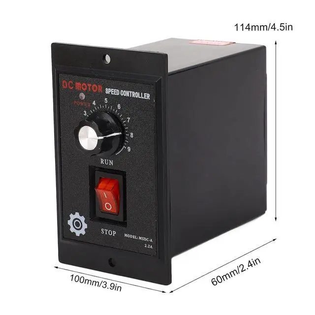 Alt view image 2 of 7 - Motor Speed Regulator Motor Regulator Control Switch 110V AC Input 90V Output Electric Motor Speed Controller (500W)