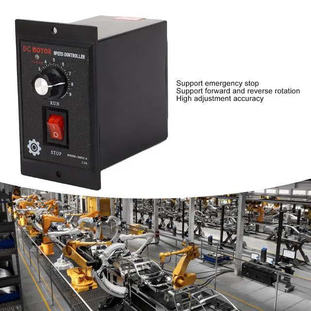 Alt view image 7 of 7 - Motor Speed Regulator Motor Regulator Control Switch 110V AC Input 90V Output Electric Motor Speed Controller (500W)
