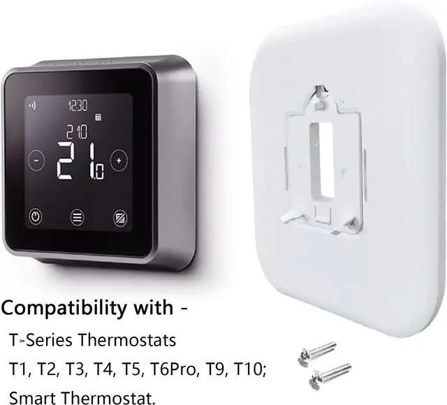 Alt view image 5 of 7 - THP2400A1080 Large Cover Plate & Electrical Box Adaptor for T-Series Thermostats, White (4)