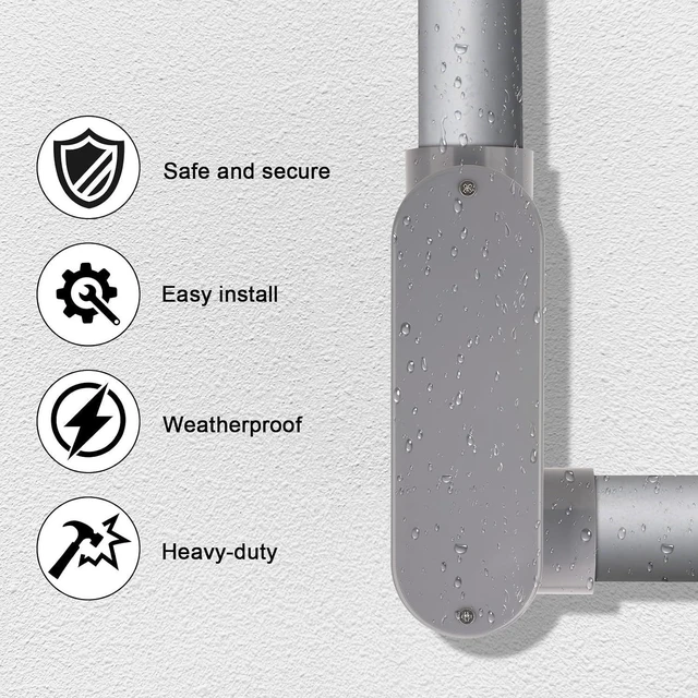 Alt view image 5 of 7 - 2 Inch Rigid PVC Conduit Body Type LR, Slip x Slip PVC Conduit Bodies LR Type with Cover and Gasket, Gray