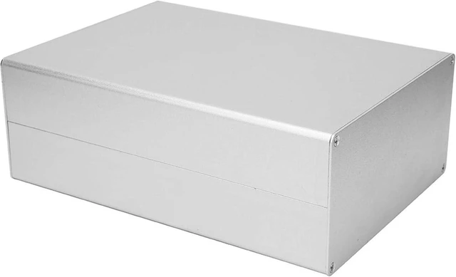 Alt view image 3 of 7 - Aluminum Project Box-Matte Silver Enclosure Case DIY GPRS Circuit Board Shell 80x160x220mm