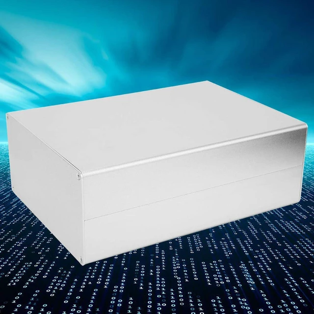 Alt view image 6 of 7 - Aluminum Project Box-Matte Silver Enclosure Case DIY GPRS Circuit Board Shell 80x160x220mm