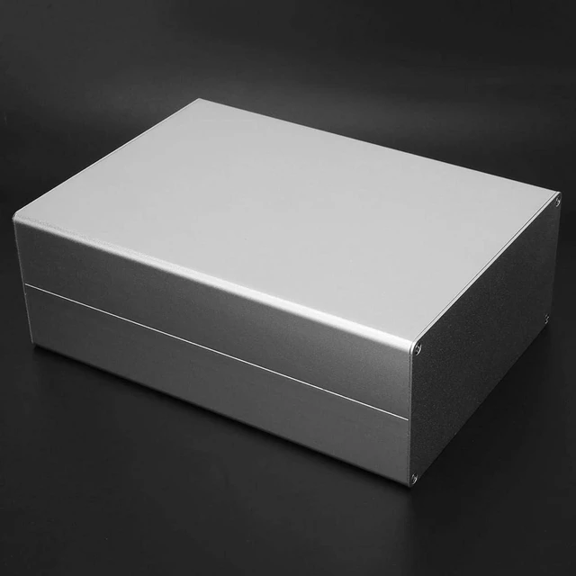 Alt view image 5 of 7 - Aluminum Project Box-Matte Silver Enclosure Case DIY GPRS Circuit Board Shell 80x160x220mm