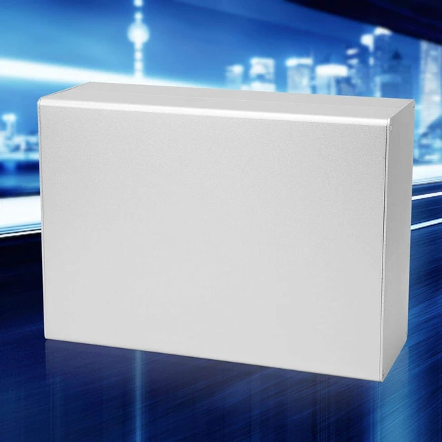 Alt view image 7 of 7 - Aluminum Project Box-Matte Silver Enclosure Case DIY GPRS Circuit Board Shell 80x160x220mm