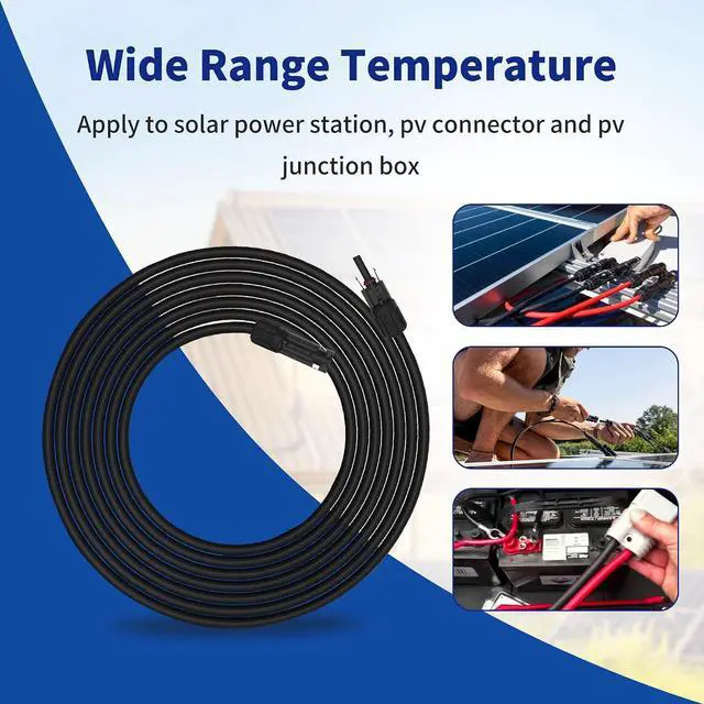 Alt view image 6 of 7 - Solar Extension Cable 10 Gauge Panels Wire 328Ft 10AWG (6mm²) PV Wire SJZSUNRUN Tinned Copper Wire for Outdoor Automotive, RV Boat Marine Panel, 328Ft (100m) Black