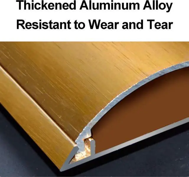Alt view image 4 of 7 - Cord Covers for Wires on Floor Self-Adhesive Cord Hider Wire Cover Curved for Walls and Floors in Homes and Offices Prevent Cable Trips(Gold,1.4x5cm/0.6x2in)