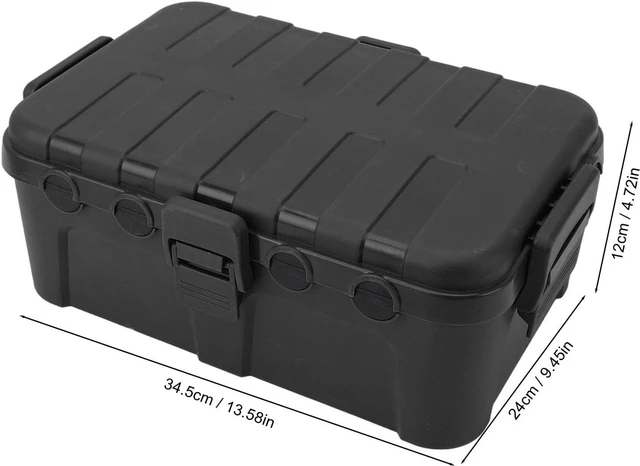 Alt view image 2 of 7 - Cord Connection Box, IP54 Waterproof Weatherproof Electrical Box, Large Capacity Square Outdoor Electrical Case with 10 Cable Ties for Plug, Socket, Timer, Power Strip (Black)