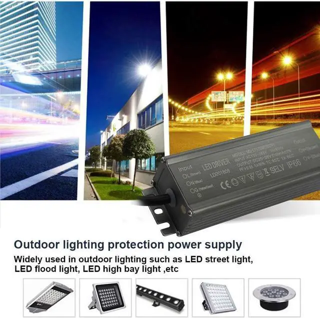 Alt view image 6 of 7 - Aluminium IP66 70W LED Driver 2100mA (Constant Current Output) / DC 26-36V (Voltage Output) / AC 100-265V (input votage) Waterproof Power Supply Lighting Transformer Drivers Ballast