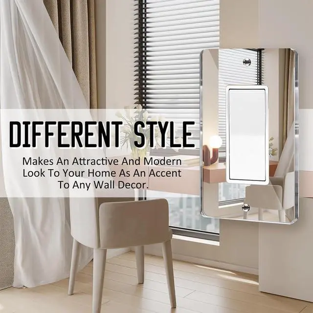 Alt view image 6 of 6 - 10PC Mirror Light Switch Plates Single Rocker 4.72" X 2.91" Switch Light Cover Durable Wall Plates Decorative Outlet Covers Acrylic MirroredSingle Rocker