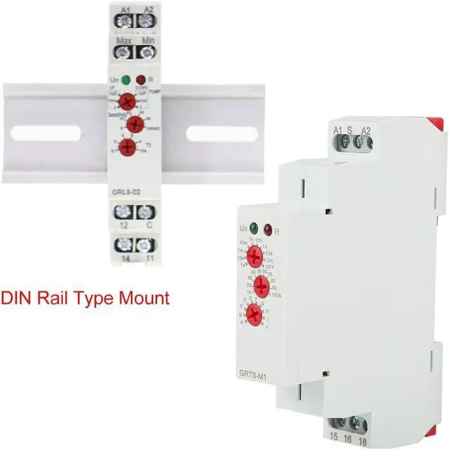 Alt view image 3 of 5 - Delay Time Relay DIN Rail Timer Relay 0.1s to 10 Days Multifunction Cycle Controller 12V 24V 110V 240V AC DC Industrial Control