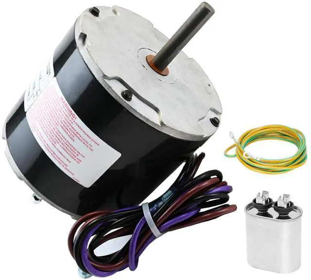 Main image of 12Y65, 100483-43 Condenser Fan Motor 208/230 Volt, 1 PH, 60HZ 1/4 HP 825 RPM Replacement for 100483-05, YSLB-220-8-B001, YSLB-220-8-B002, 100483-34 etc, Compatible with Lennox ge etc, 1-Year Warranty