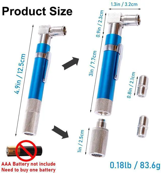 Alt view image 2 of 7 - Pocket Continuity Tester(Tracer) and Toner, with Light&Buzzer, Voltage Toner and Barrel Connector Bundle for Testing Coax Cable, RG6, RG59, CATV
