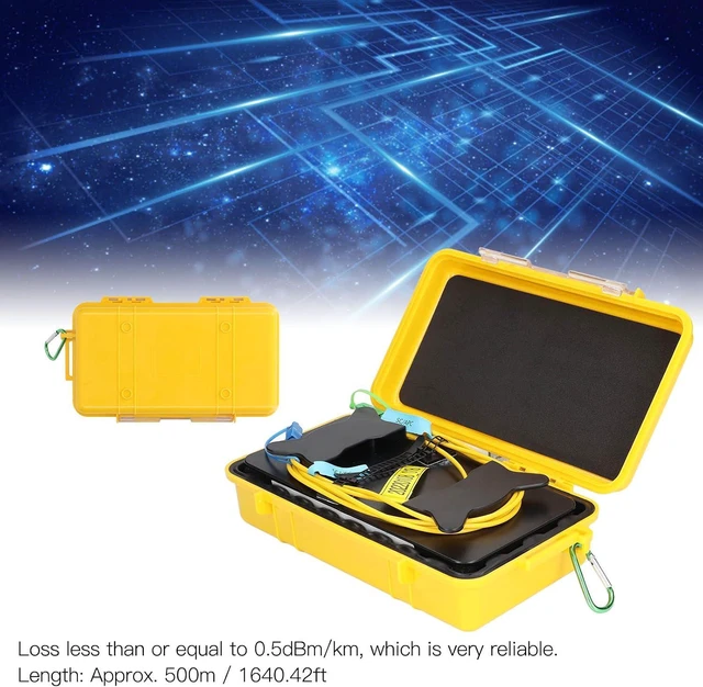 Alt view image 7 of 7 - OTDR Launch Cable Box Singlemode 500 Meter Fiber Optic Dead Zone Eliminator Test Tool for FTTH