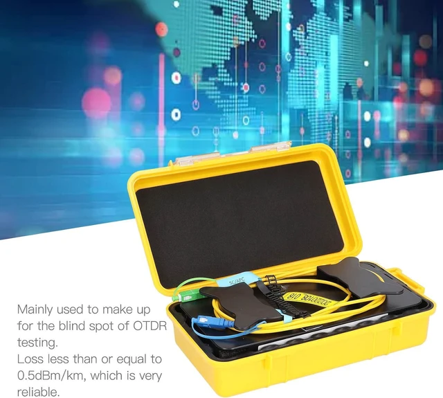 Alt view image 6 of 7 - OTDR Launch Cable Box Singlemode 500 Meter Fiber Optic Dead Zone Eliminator Test Tool for FTTH