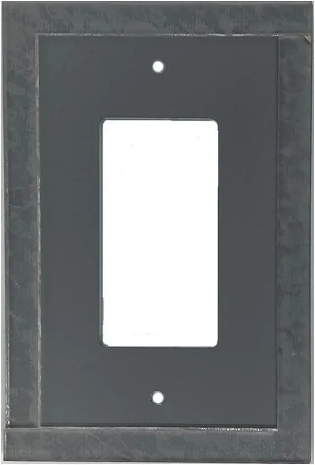 Alt view image 2 of 2 - GlassAlike Single Rocker/(GFI) | Premium 3/16" Thick Acrylic Mirror GFCI/Rocker Wall Plate with Back Frame | Oversized 3-7/16"x 5¼" | Looks Like Glass Mirror Only Better|3 Pack