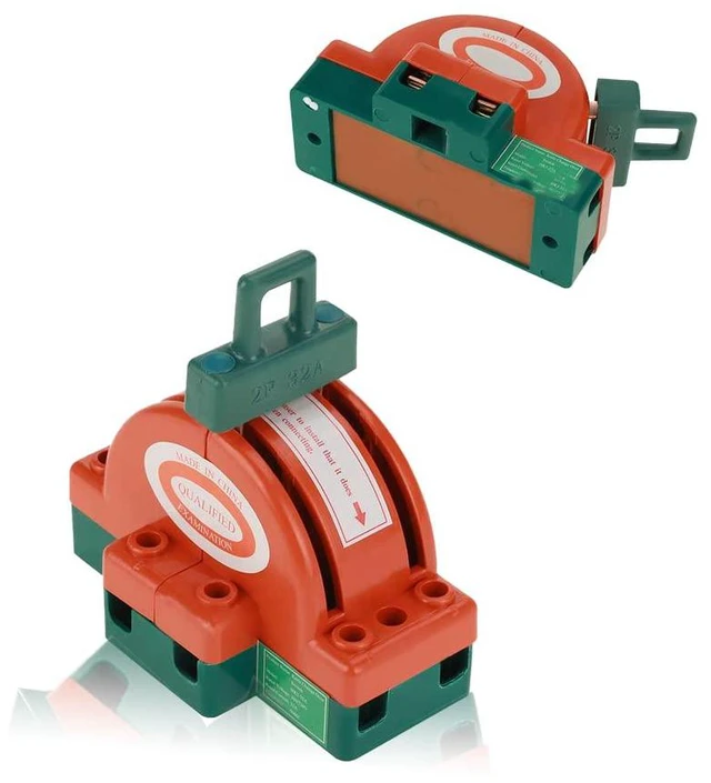 Main image of 2 Way Manual Transfer Switch, 2pcs 32A AC 220V 2 Pole Double Throw Knife Safety Disconnect Switch