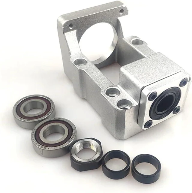 Main image of Stepping Servo Motor Seat Screw Support Seat Bearing HM12-57 HM12-60 Motor Fixed Seat Integrated Bracket Support NEMA23 NEMA 24 (Color : 1pc HM12-60, Size : C5 Angular Contact)