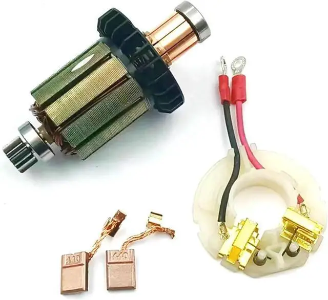 Main image of Industrial Carbon Brush Holder & Rotor Assembly High Conductivity Brushes Quick Fixing for CB440 DHP458 Electric Motor Brush Holder Set
