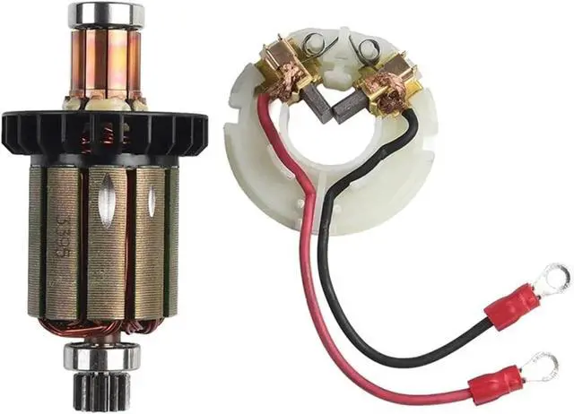 Alt view image 2 of 7 - Industrial Carbon Brush Holder & Rotor Assembly High Conductivity Brushes Quick Fixing for CB440 DHP458 Electric Motor Brush Holder Set