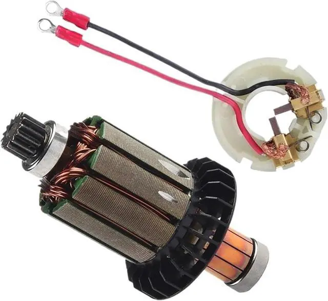Alt view image 5 of 7 - Industrial Carbon Brush Holder & Rotor Assembly High Conductivity Brushes Quick Fixing for CB440 DHP458 Electric Motor Brush Holder Set
