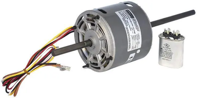 Main image of What's Up D1092 5.0-Inch OEM Direct Replacement for RV Coleman Air Conditioner Motor 1/3 HP, 115 Volts, 1675 RPM, 2 Speed, 3.4 Amps, OAO Enclosure, Double Shaft, Sleeve Bearing