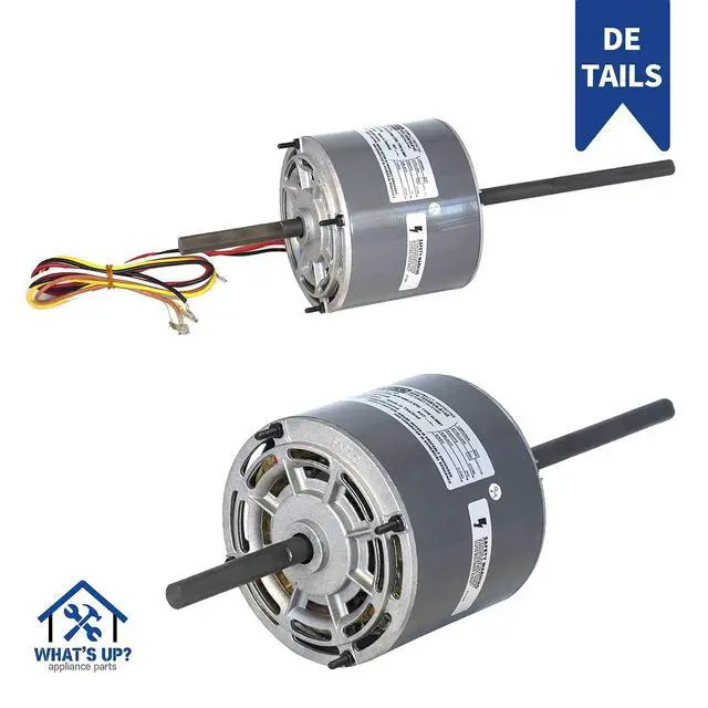 Alt view image 3 of 6 - What's Up D1092 5.0-Inch OEM Direct Replacement for RV Coleman Air Conditioner Motor 1/3 HP, 115 Volts, 1675 RPM, 2 Speed, 3.4 Amps, OAO Enclosure, Double Shaft, Sleeve Bearing
