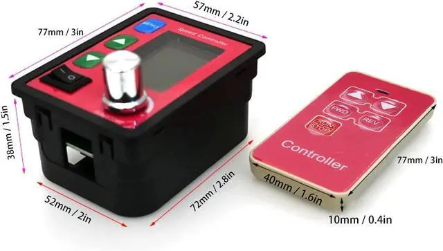 Alt view image 2 of 7 - Motor Speed Controller DC6-55V 15A LCD Display Forward Reverse Speed Controller DC Motor Regulator with Remote Control