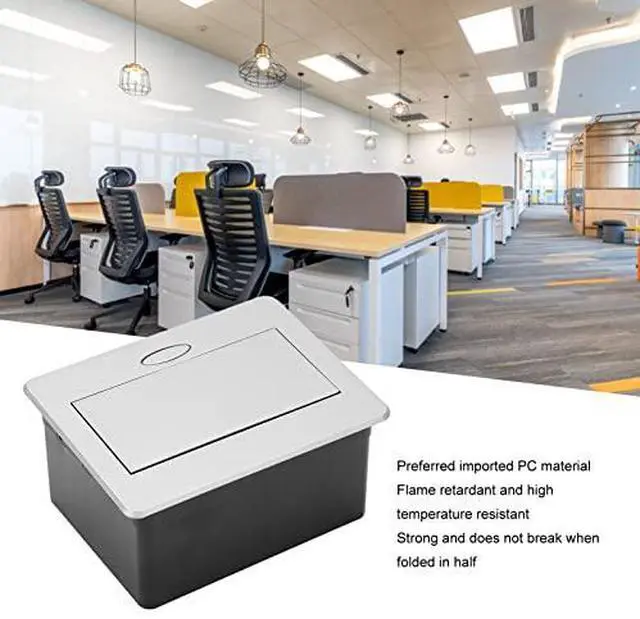 Alt view image 6 of 7 - 125V 2 Outlets Pop Up Floor Electrical Outlet Recessed Hidden Countertop Socket Floor Outlet Covers Box for Home Office