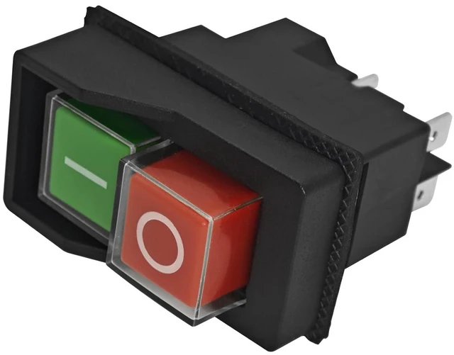 Alt view image 5 of 7 - KJD17 Electromagnetic Pushbutton Switch - 120V/220V 4-Pin 16A for Garden Tools and Power Tools