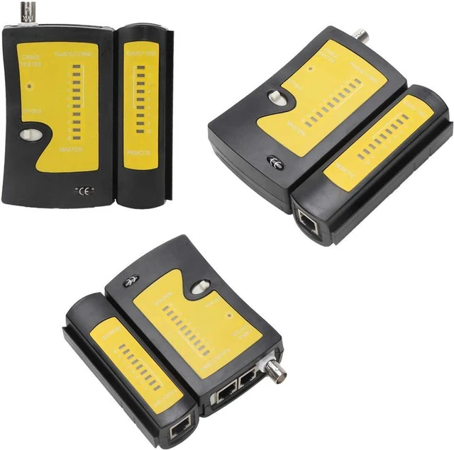 Alt view image 3 of 7 - F Compression Tool Coax Cable Crimper Kit, Adjustable RG6 RG59 RG11 75-5 75-7 Coaxial Cable Stripper with F Compression Connectors Pack of 10