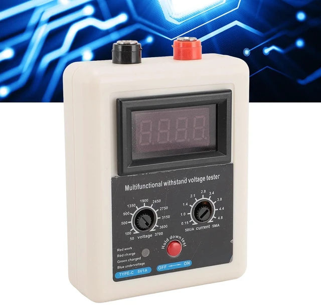 Alt view image 2 of 7 - 50-3700V Withstand Voltage Tester, IGBT Transistor Diode Tester, MOS Triode LED Voltage Capability Tester, with Digital Display Panel (Green Light)