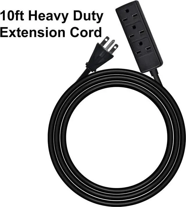Alt view image 3 of 7 - Power Strip, 14AWG NEMA 6-15P 10ft Long Power Extension Cord, Durable Power Extension Cable 240V, 3 Outlets