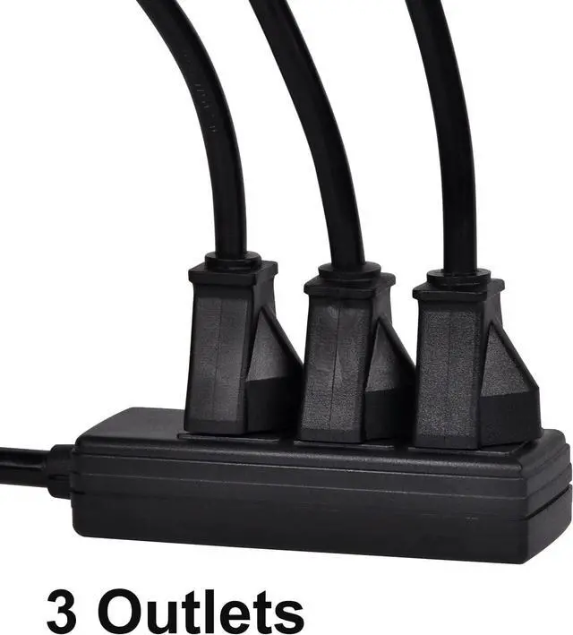 Alt view image 4 of 7 - Power Strip, 14AWG NEMA 6-15P 10ft Long Power Extension Cord, Durable Power Extension Cable 240V, 3 Outlets