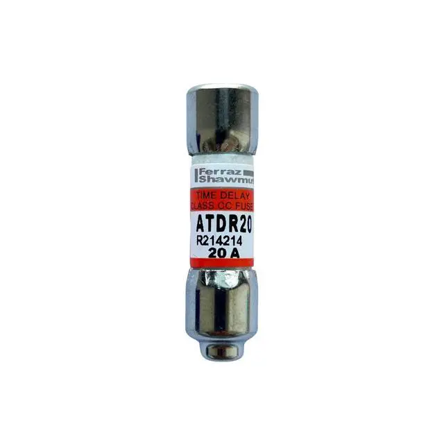 Alt view image 2 of 3 - 10-Pack New ATDR20 ATDR-20 ATDR-20A 600Vac Time Delay Class CC FuseATDR-20A Cartridge Time-Delay Fuse