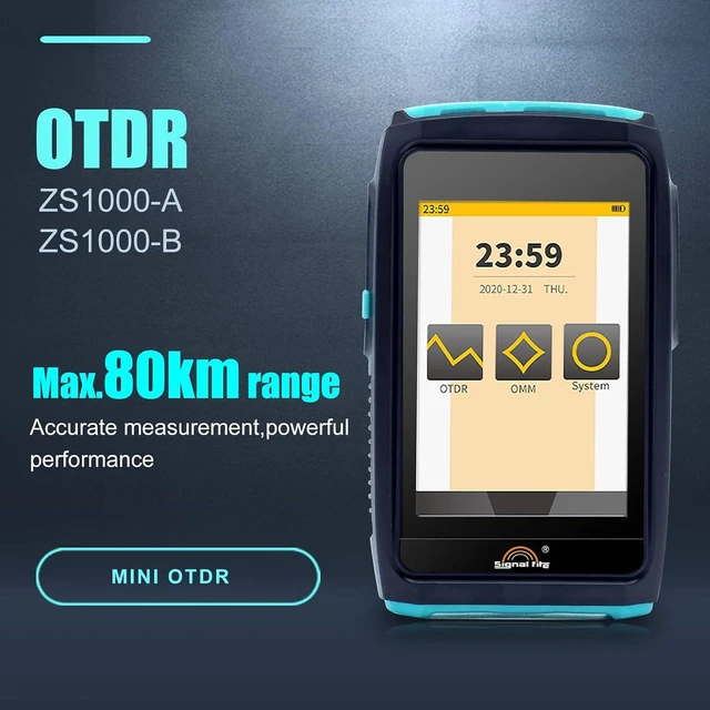 Alt view image 3 of 5 - Signal fire Fiber Optic Tools OTDR Fiber Tester, 1550nm Mini OTDR Mulit-Function Tester,Optical Light Source W/Built in OPM/OLS/VFL,Test Rang 0.1-80Km Dynamic Range -50dB~26dBm