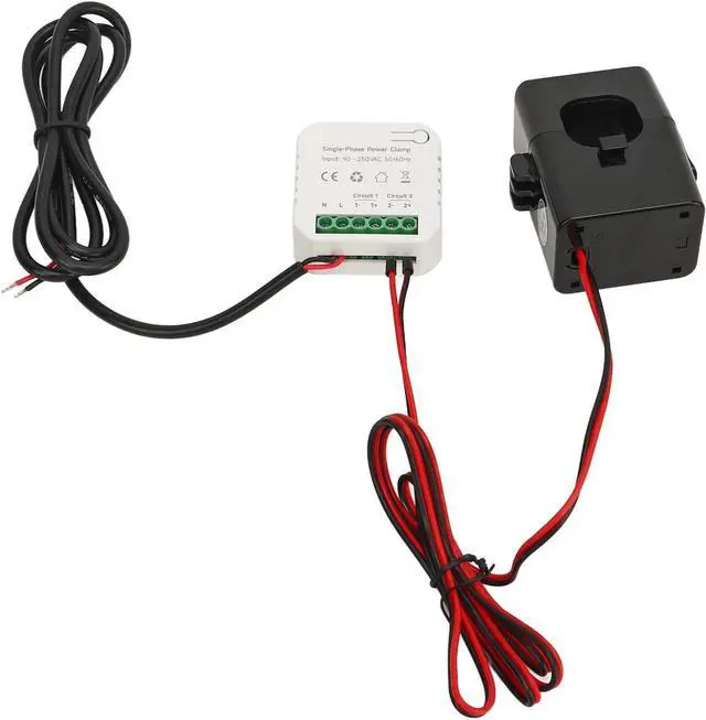 Alt view image 5 of 7 - LiebeWH Bidirectional Solar WiFi Electricity Monitor with 200A CT Clamp, Real Time Power Monitoring for Tuya Smart Life App Users