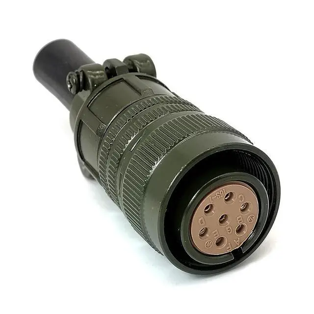 Alt view image 2 of 7 - MS3106A16S-1S 7 pin Soldering Plug 5015 Circular Connector with Bushing