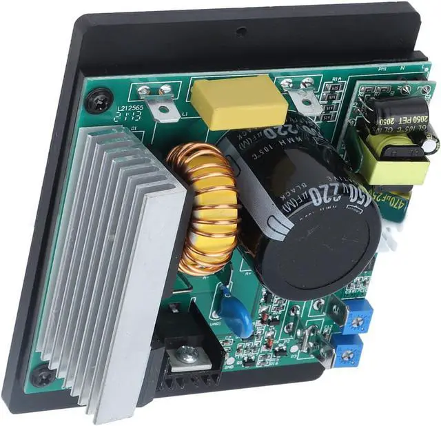 Alt view image 7 of 7 - Lathe Control Board, AC110/240 Mini Universal Electronic Motor Circuit Boards with Overload Protection, Replacement Easy to Install Lathe Speed Controller for Househould DC 0180V Output