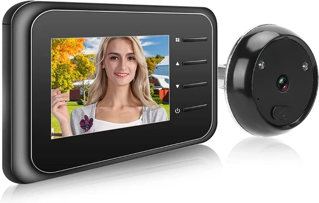 Main image of 2.4in LCD Video Doorbell with Night Vision | High-Definition Camera & 90° Wide-Angle Lens | Automatic Photo Capture for Home Security