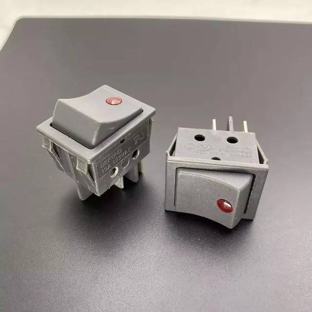 Alt view image 3 of 5 - Defond DRH-2415-3 Illuminated Rocker Switch, 4-Pin 2-Position ON-Off 16A 250V, Power Switch with Light for Appliances, Industrial Equipment and Power Sockets