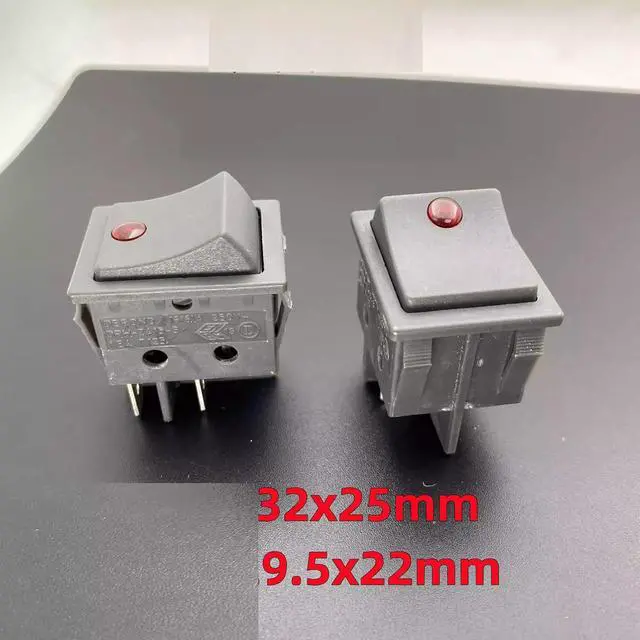 Alt view image 4 of 5 - Defond DRH-2415-3 Illuminated Rocker Switch, 4-Pin 2-Position ON-Off 16A 250V, Power Switch with Light for Appliances, Industrial Equipment and Power Sockets